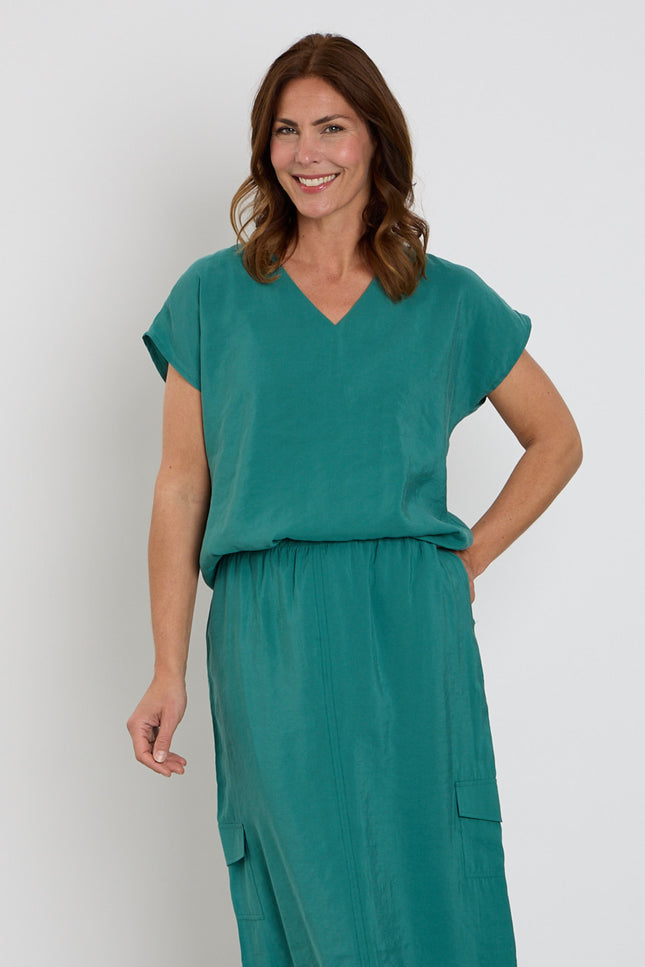 Zoso Blouse Emma Green 263 Stretchshop.nl