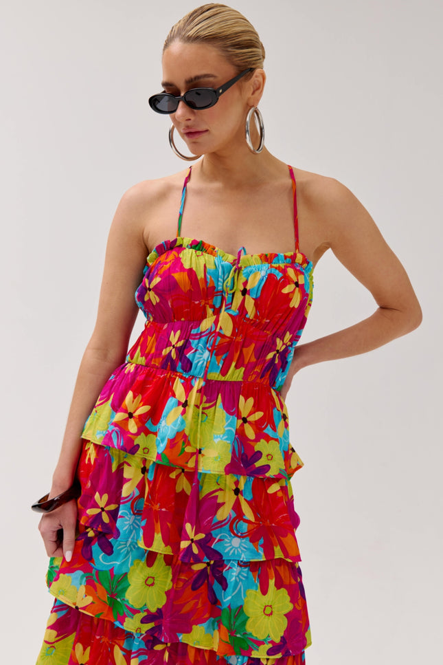 Harper & Yve Jurk Dina Multi Flower HS6P905 Stretchshop.nl