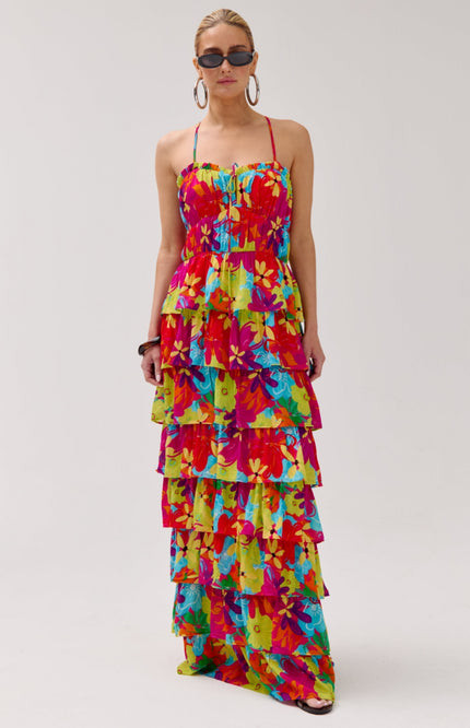 Harper & Yve Jurk Dina Multi Flower HS6P905 Stretchshop.nl