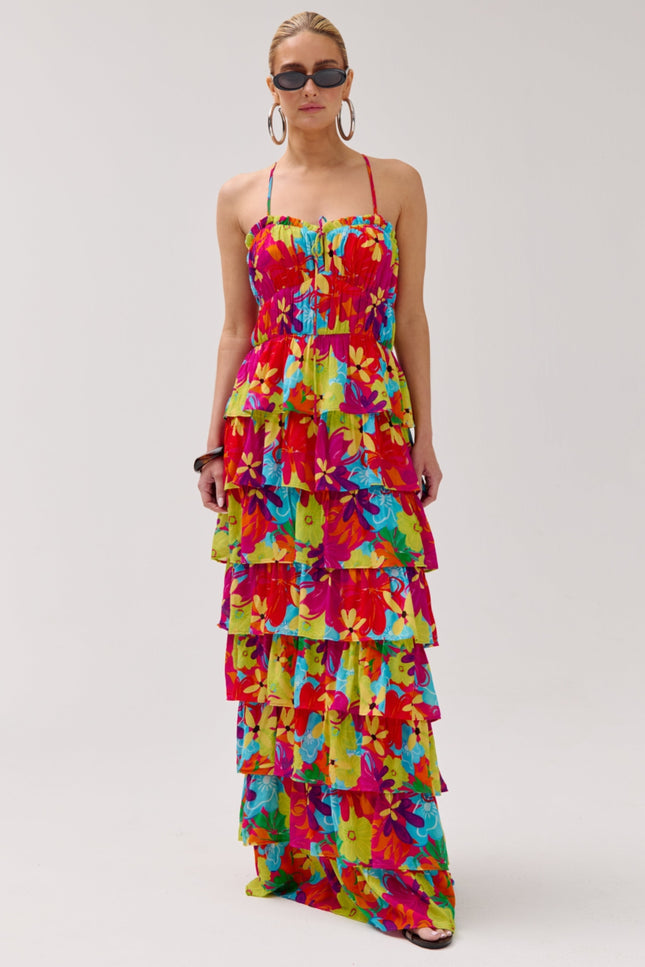 Harper & Yve Jurk Dina Multi Flower HS6P905 Stretchshop.nl