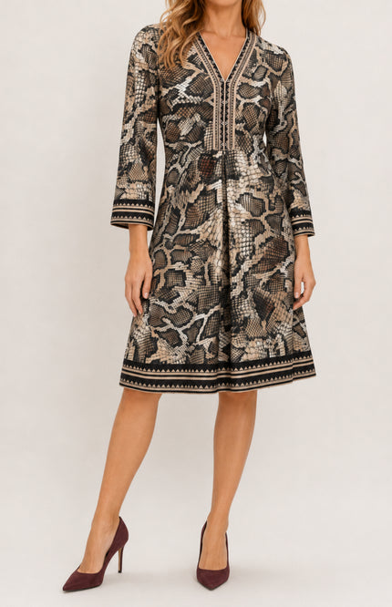Jurk Met Slangenprint D602-P176