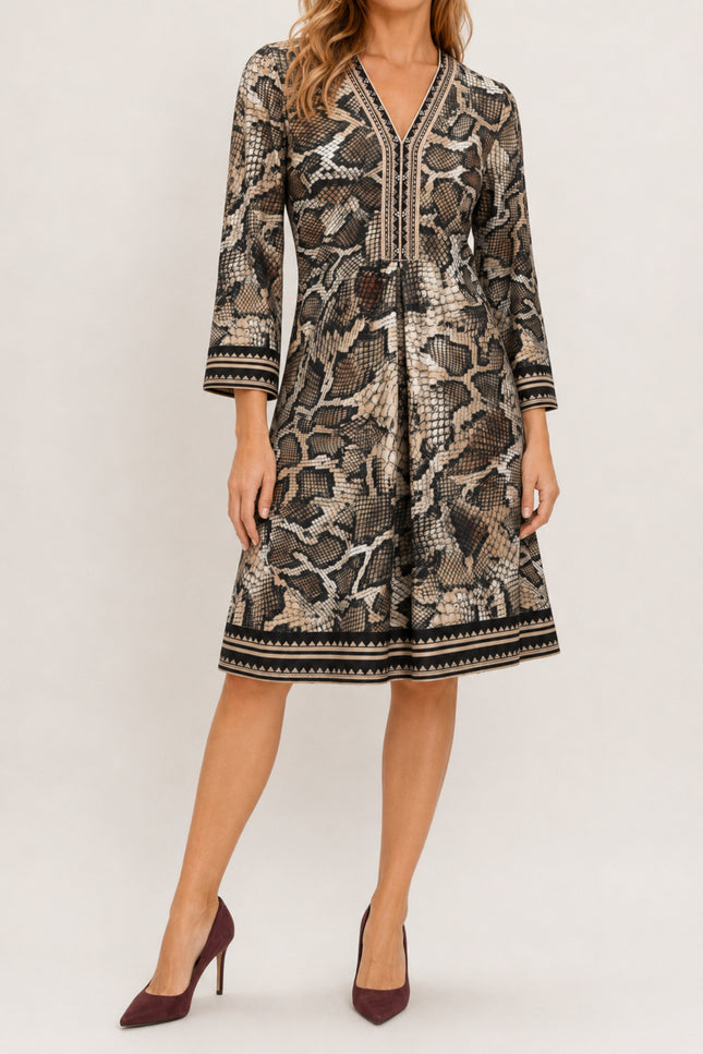 Jurk Met Slangenprint D602-P176