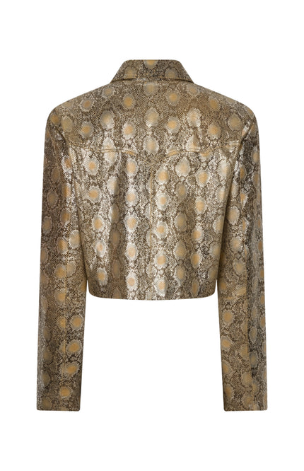 Ibana Jacket Jaylin Snake Serpent Metallic Stretchshop.nl