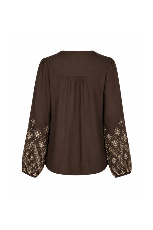 Blouse Embroidery Espresso SRB5152