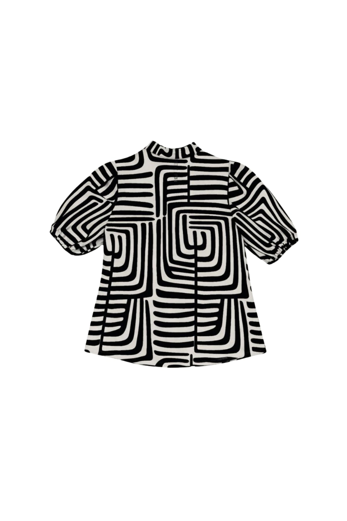 Elvira Casuals blouse Abby met zwart-wit zebraprint en lange mouwen, stijlvolle Afrikaanse zebra-design top
