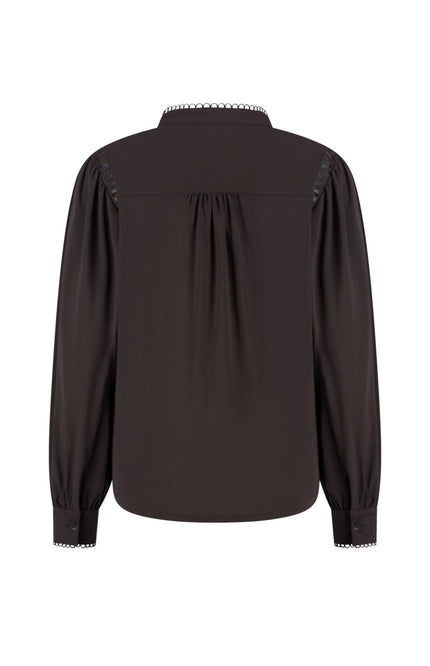 Travel Blouse Tammy Dark Brown L30-375-3516