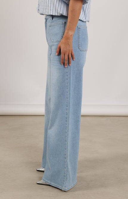 Nukus Jeans Scarlet Bleached Denim NKS09061 Stretchshop.nl