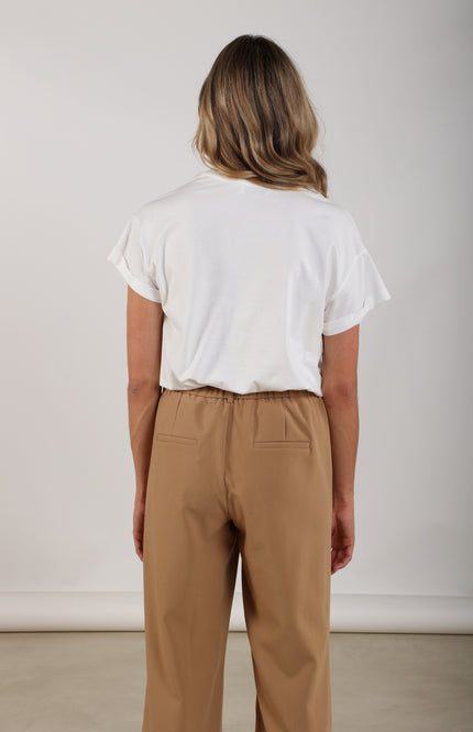 Nukus T-shirt Reese Iconic Offwhite Gold NKS04025 Stretchshop.nl