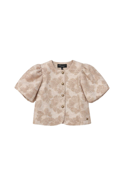Elvira Casuals Top Lea Sand Flower Stretchshop.nl