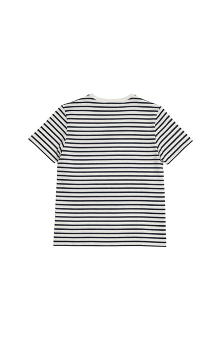 Elvira Casuals T-shirt Celine Striped Navy Stretchshop.nl