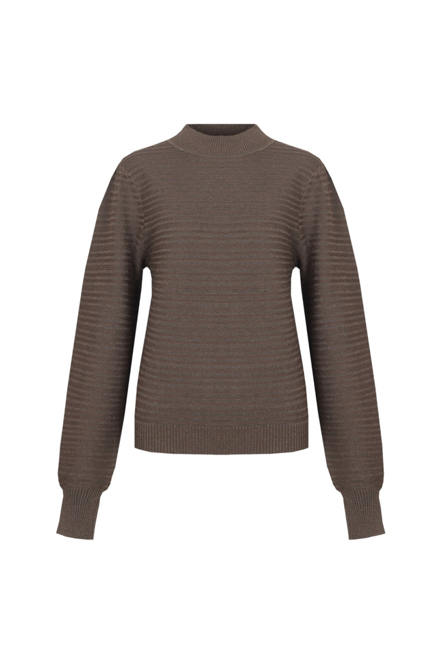 Top Tuiren Knitting Dark Earth