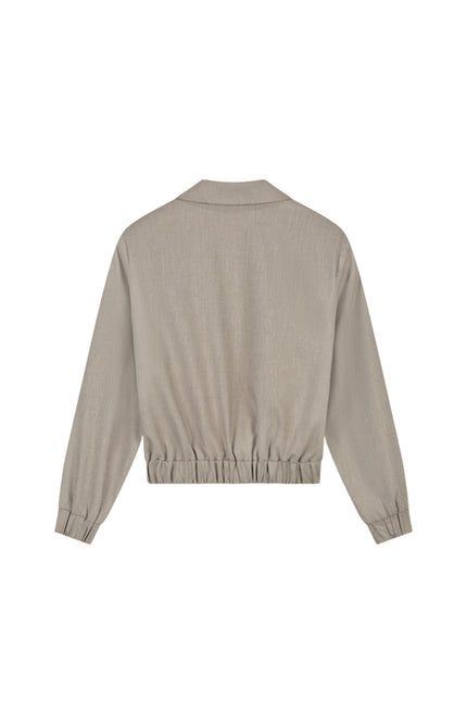 Elvira Casuals Bomber Zenzi Creme Melange Stretchshop.nl