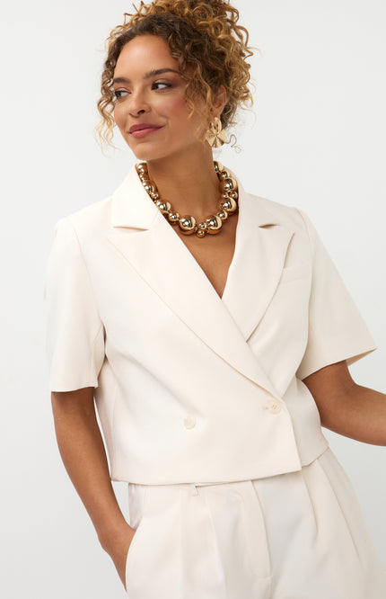 Ydence Blazer Zella Ecru Stretchshop.nl