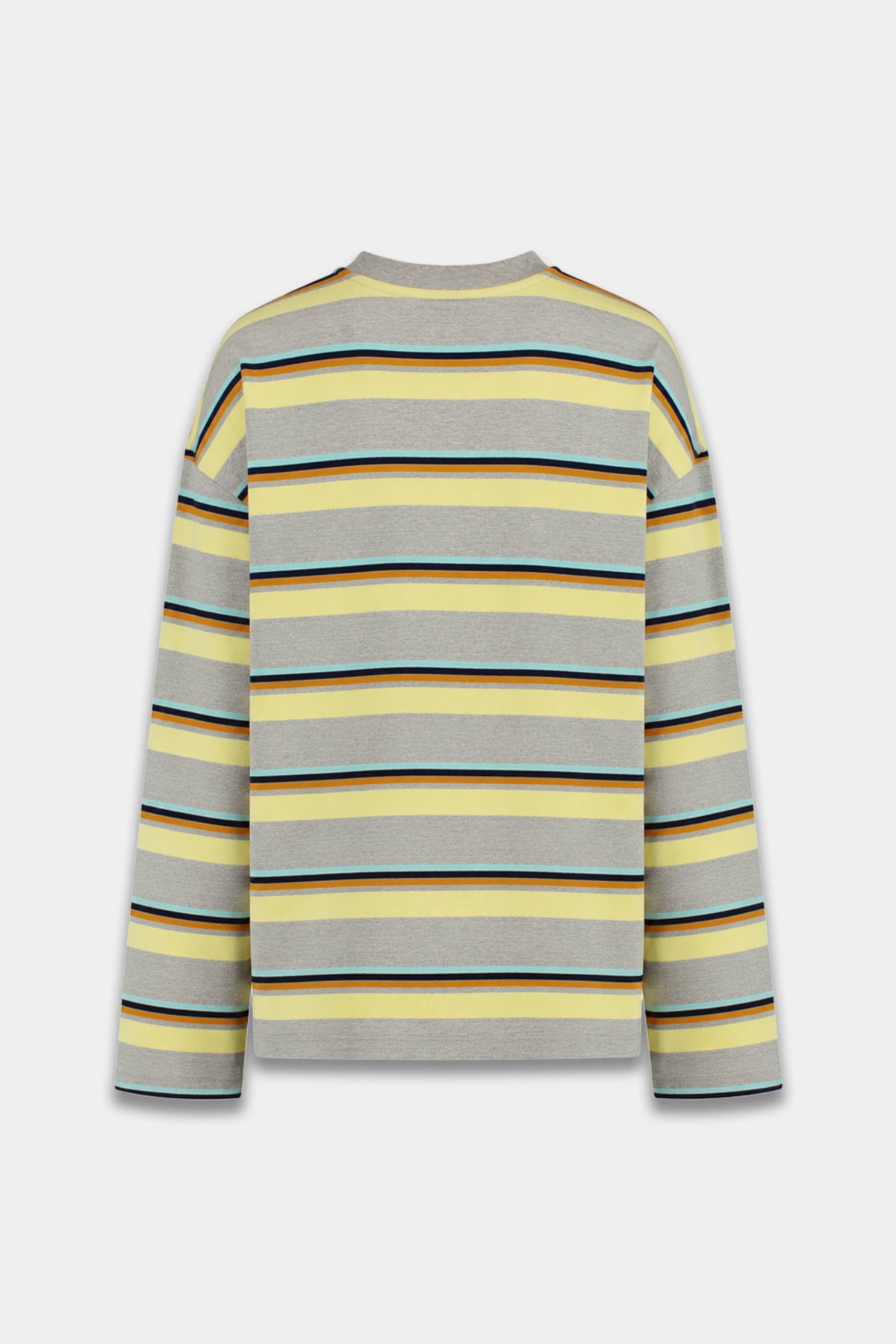 Harper & Yve longsleeve in grijs met strepen, model Tommy Grey Melee Stripe, lange mouwen en comfortabel pasvorm