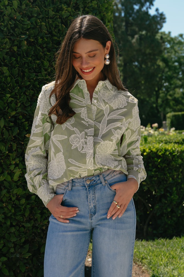 Blouse Kimberly Light Moss Sand