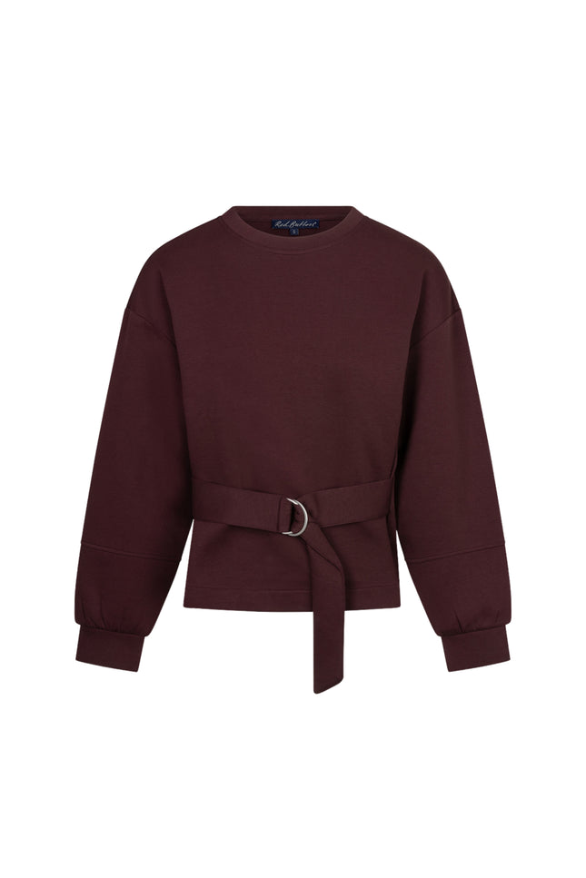 Top Shakira & Belt Scuba Burgundy SRB4996