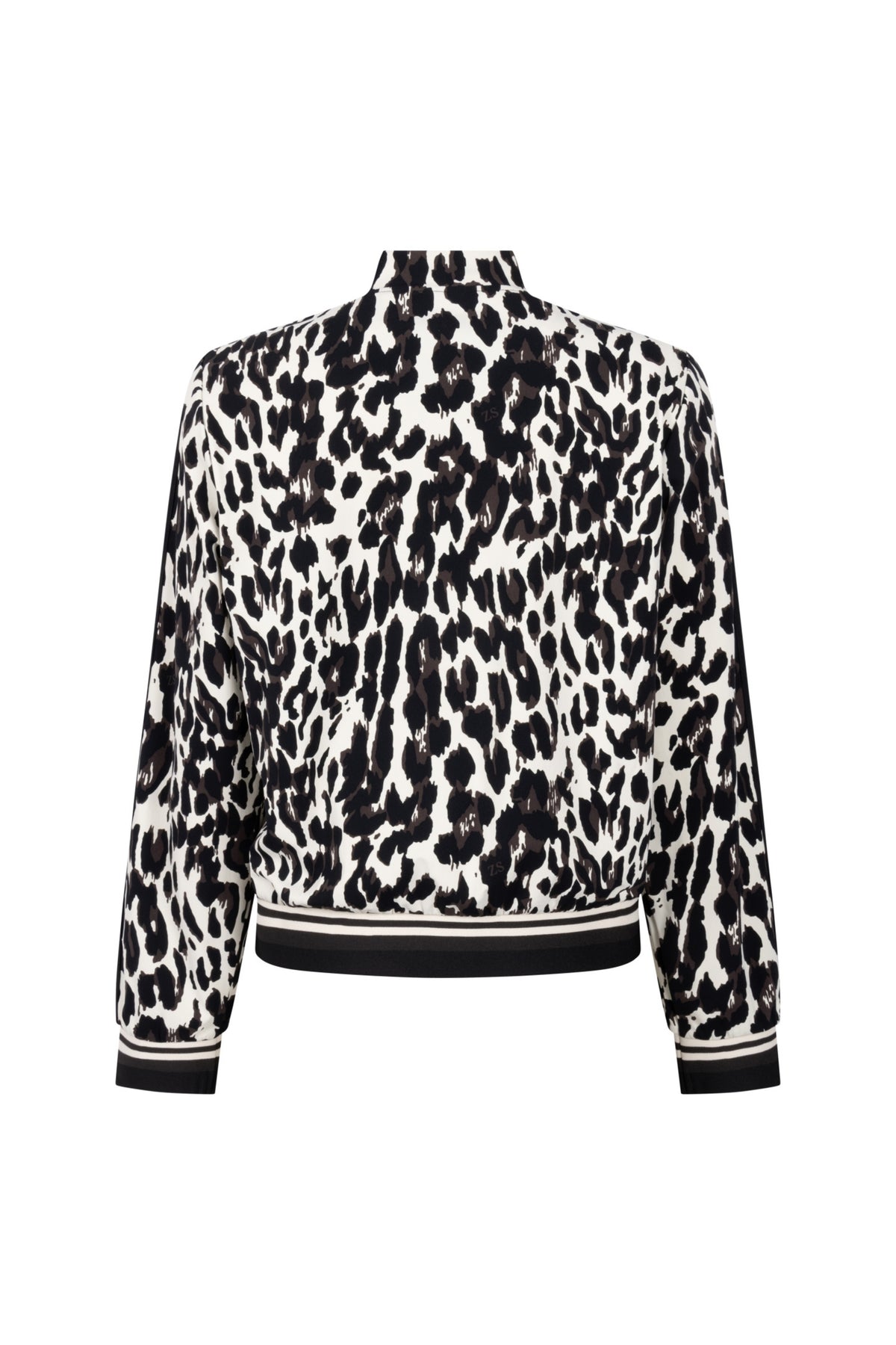 Zoso Nicoline zwart espresso reisjacke met capuchon en praktische zakken, geschikt voor comfortabel reizen en buitenactiviteiten.
