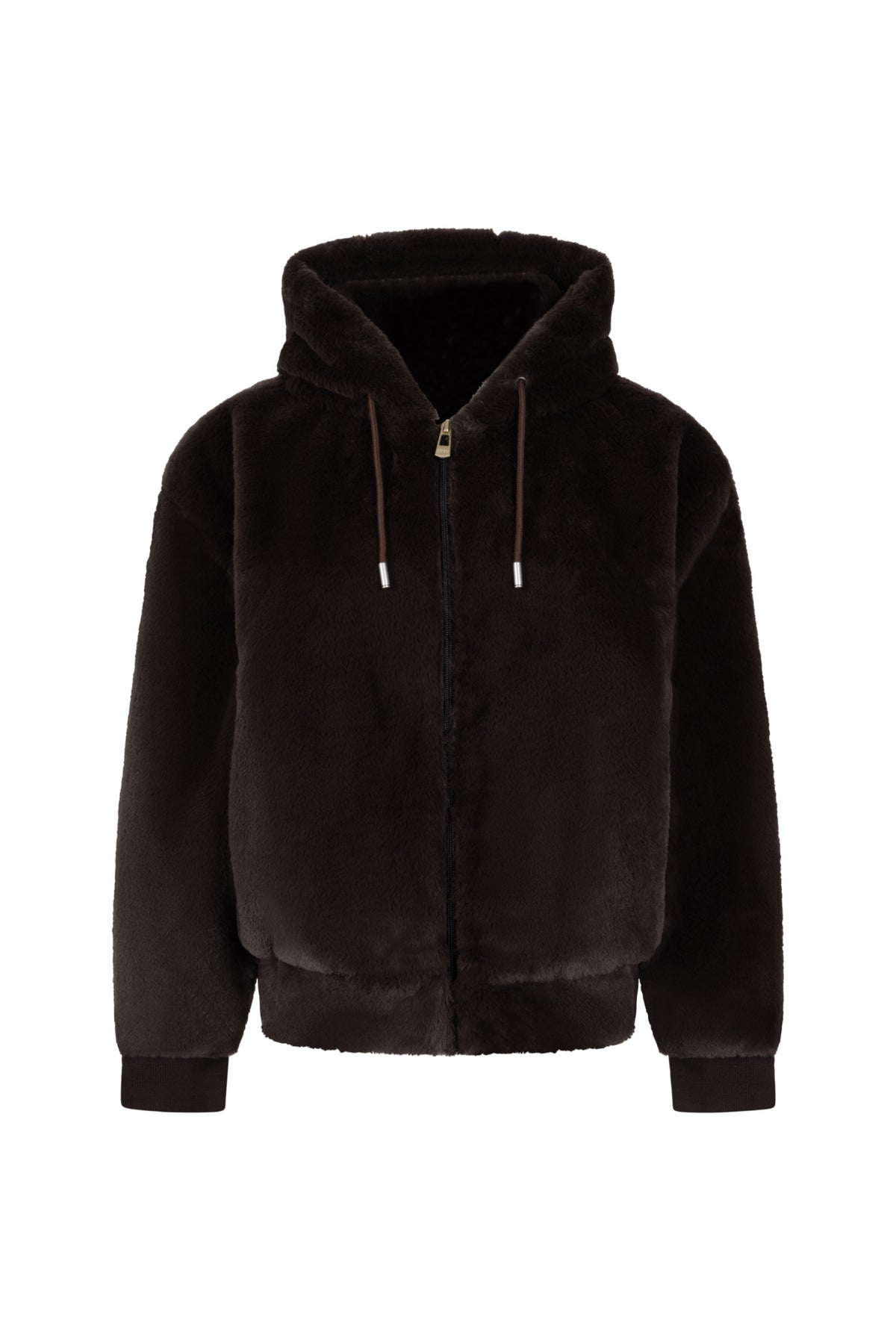 Zoso Jacky Espresso 265 jas voor dames, donkerbruin met comfortabele pasvorm en ritsdetails, geschikt voor wintersport en dagelijks gebruik