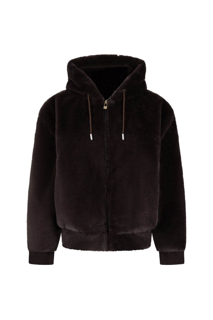 Zoso Jacky Espresso 265 jas voor dames, donkerbruin met comfortabele pasvorm en ritsdetails, geschikt voor wintersport en dagelijks gebruik
