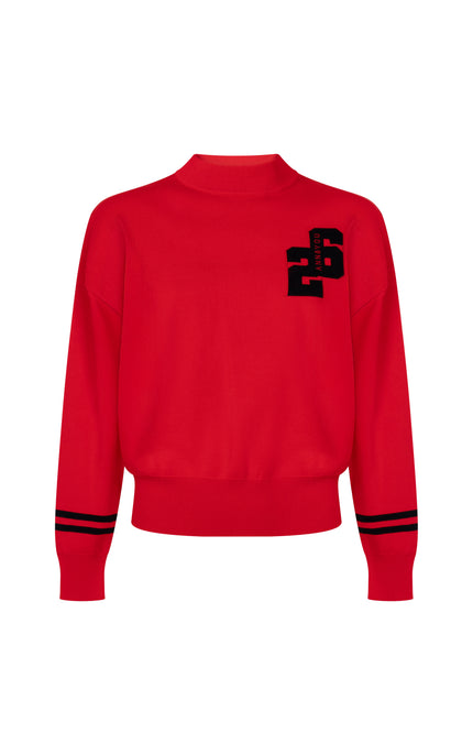 Sweater Lexi Red Black A26