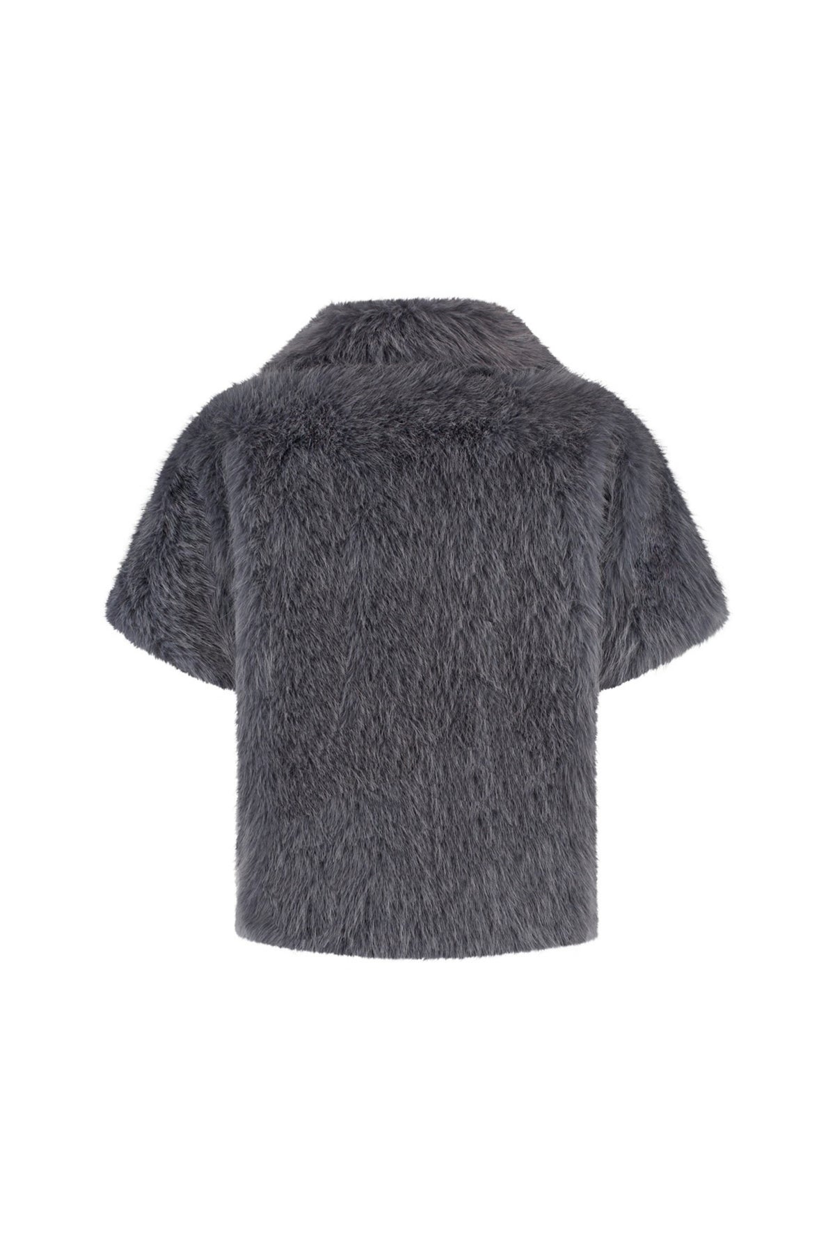 Grijze Lady Day Jenna jas voor dames, close-up van de stijlvolle details en comfortabele pasvorm.