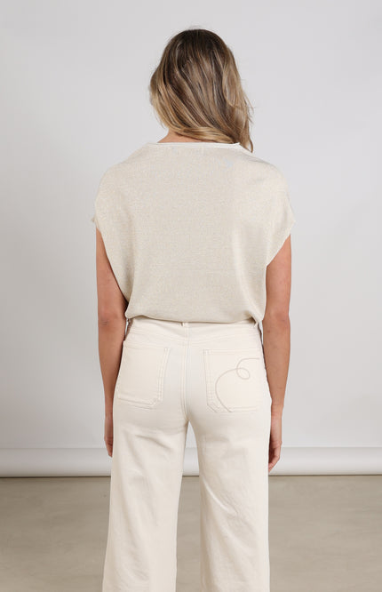 Top Wies Lurex Sand NKS01174