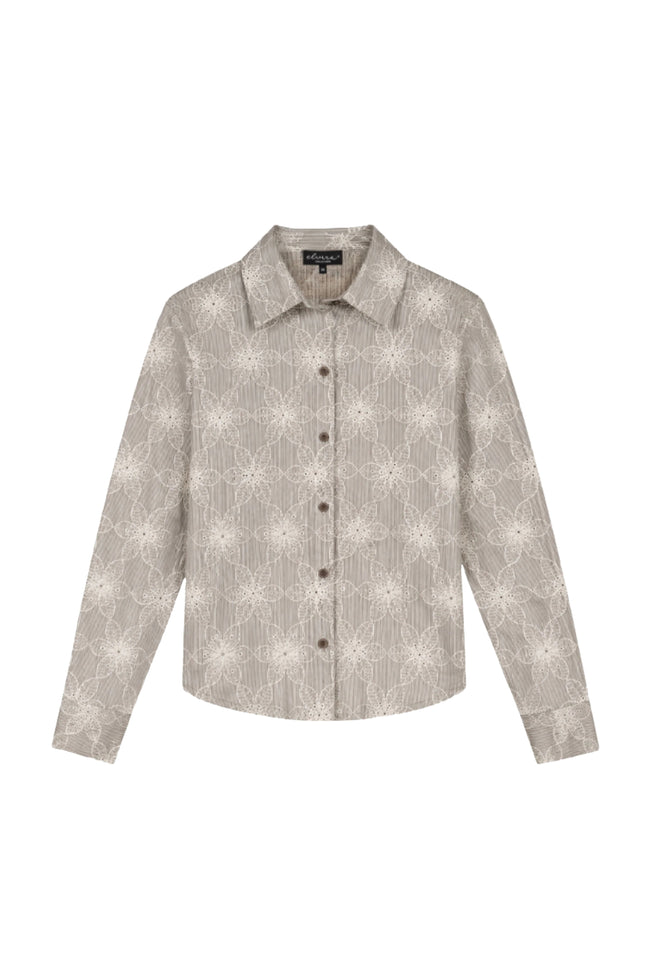 Blouse Fallon Striped Coffee