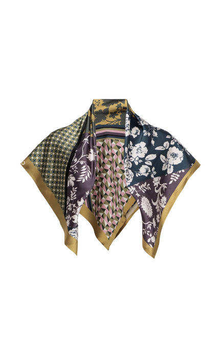 Sjaal Amy Patchwork Olive Multi AC107