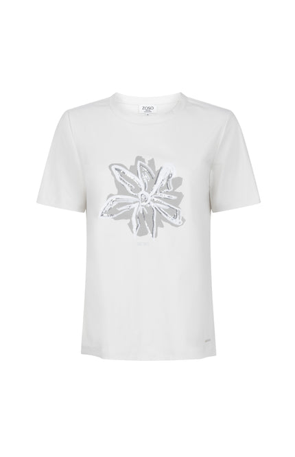 Zoso Travel T-Shirt Amee Kit Sand Stone 261 Stretchshop.nl