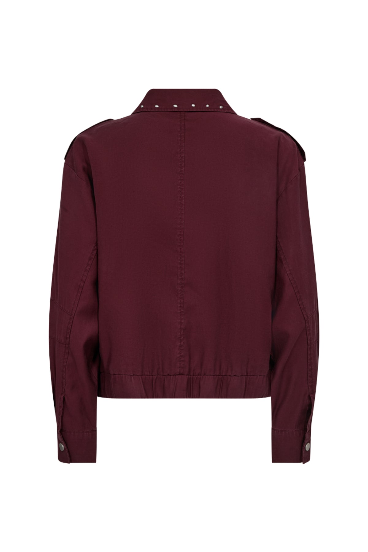 Freequent Fqandy Port Royale jas met capuchon, waterdicht en ademend, in stijlvolle blauwe kleur, close-up van de stof en details