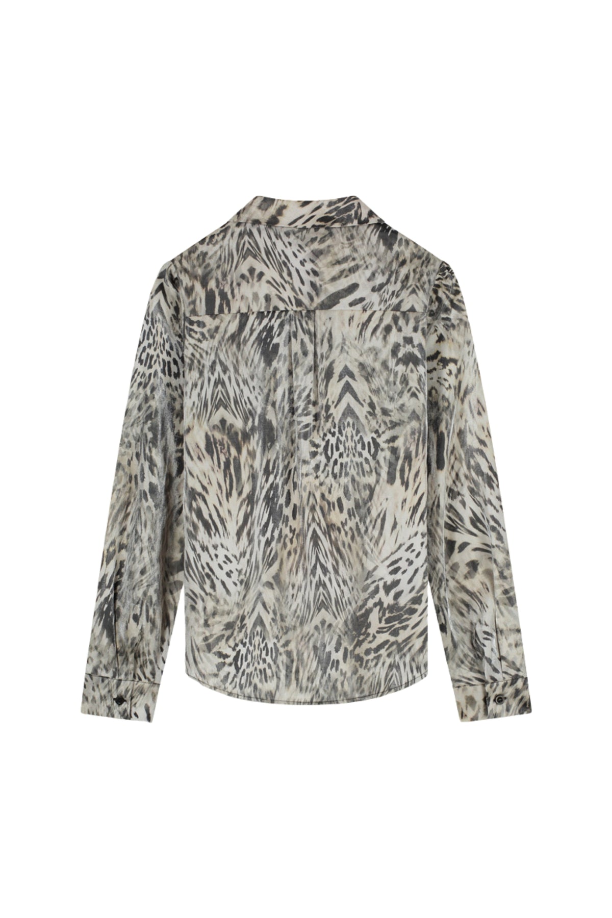 Elvira Casuals blouse Vita Animal met kleurrijk dierenprint, korte mouwen en losse pasvorm, perfect voor casual draagstijl.