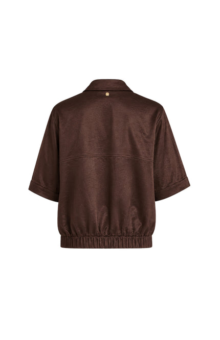 Blouse Elastic Chocolate C06-21-801