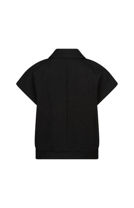 Bomber Sleeveless Fancy Punta Black SRB5127