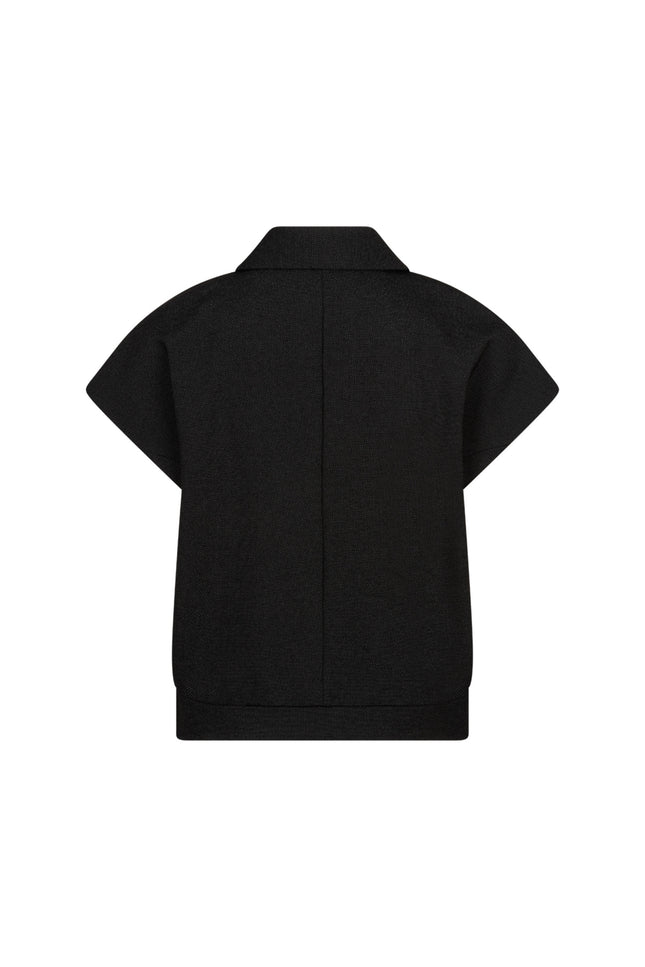 Bomber Sleeveless Fancy Punta Black SRB5127