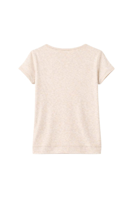 Elvira Casuals Top Lelie Sand Stretchshop.nl