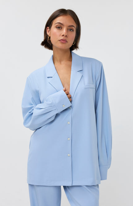 Studio Amaya Blazer Noomi Light Blue Stretchshop.nl