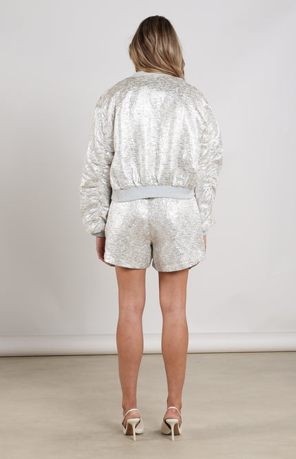 Nukus Short Dagmar Silver Camel NKS09072 Stretchshop.nl