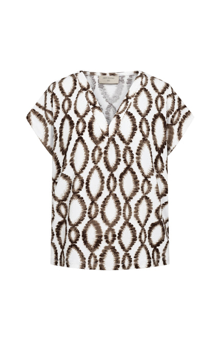Freequent Top Fqfloi Brilliant White Coffee Bean 208038 Stretchshop.nl