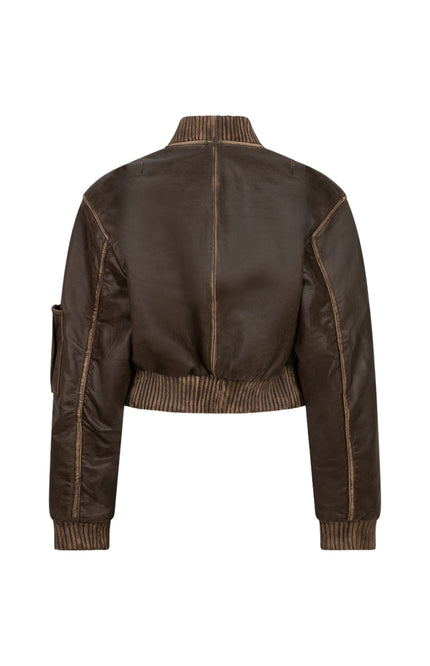 Ibana Jacket Josephien Vintage Brown Stretchshop.nl