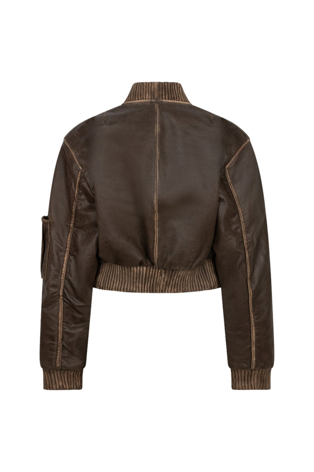 Ibana Jacket Josephien Vintage Brown Stretchshop.nl