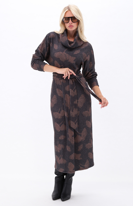 Jurk Soft Touch Met Rolkraag D250-P173