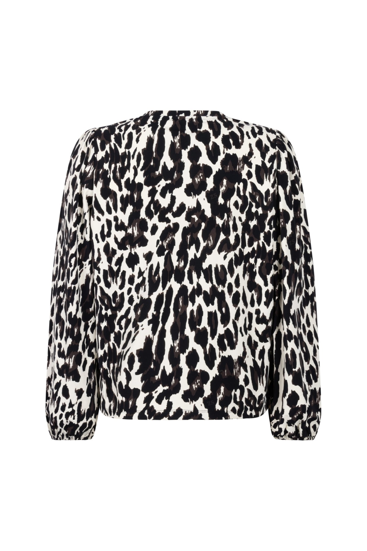Zoso Travel blouse Nathalie in zwart Espresso, lichtgewicht en comfortabele damesblouse met elegante snit en elegante details.