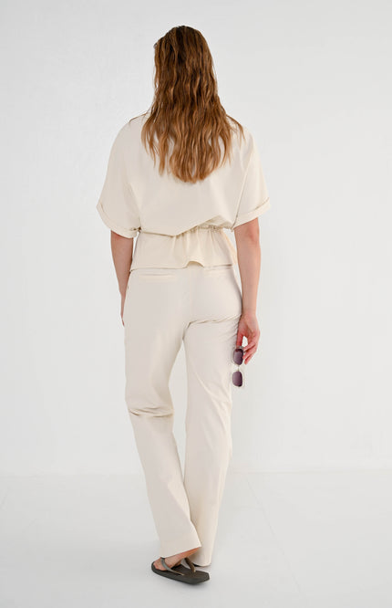 Maicazz Travel Broek Vogue Offwhite Stretchshop.nl
