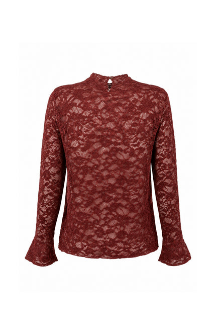 Top Velvet Stretch Lace Pomegranate C65-21-401
