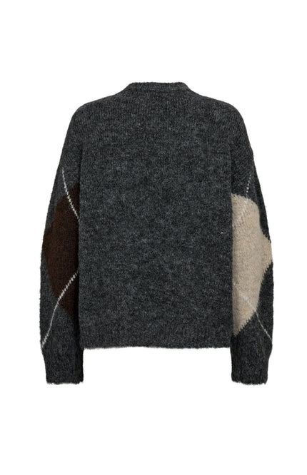 Trui Fqgrslulu Dark Grey Oyster Grey 211714