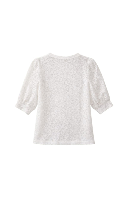 Elvira Casuals Top Marell Offwhite Lace Stretchshop.nl