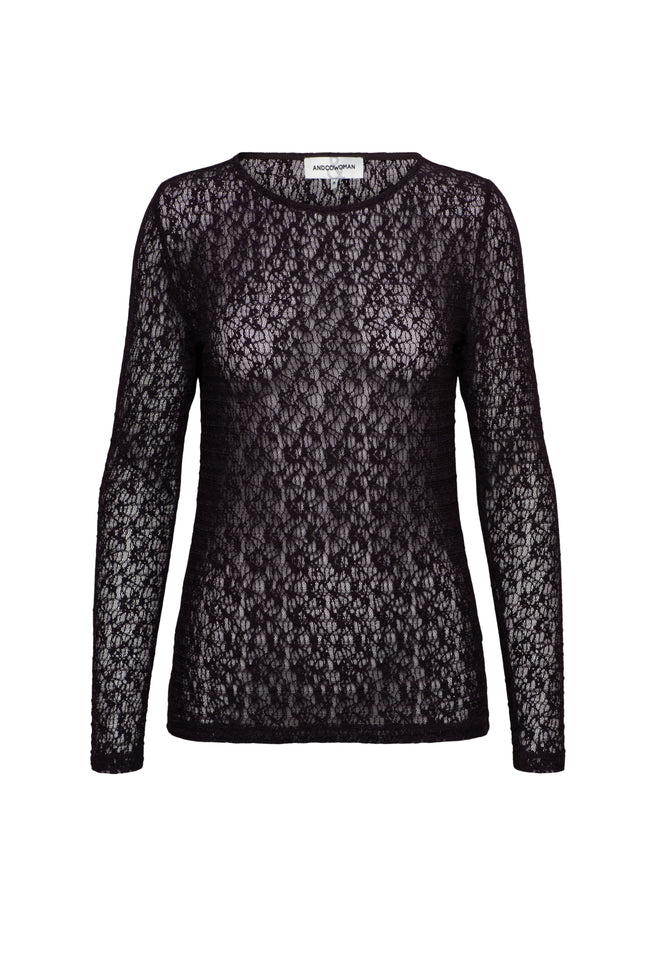 Top Tris Lace Deep Plum TO390