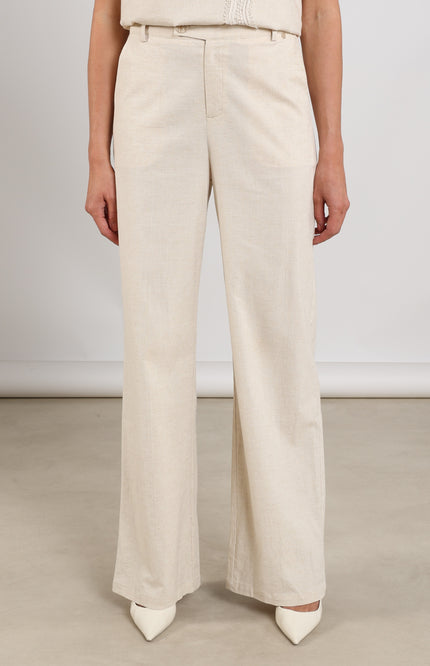 Nukus Broek Eline Sand NKS09080 Stretchshop.nl