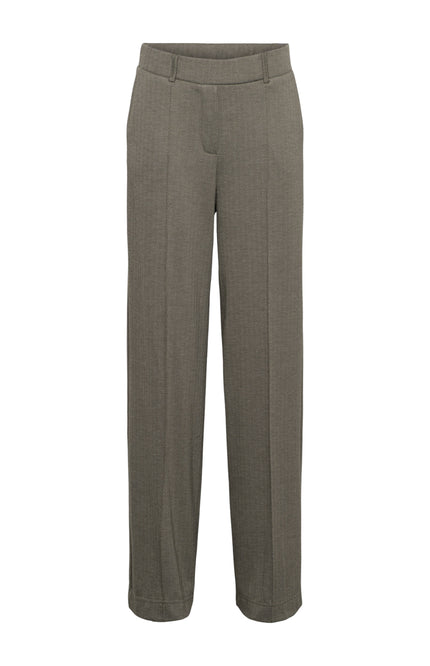 Broek Geniva Herringbone Dark Khaki Multi PA470