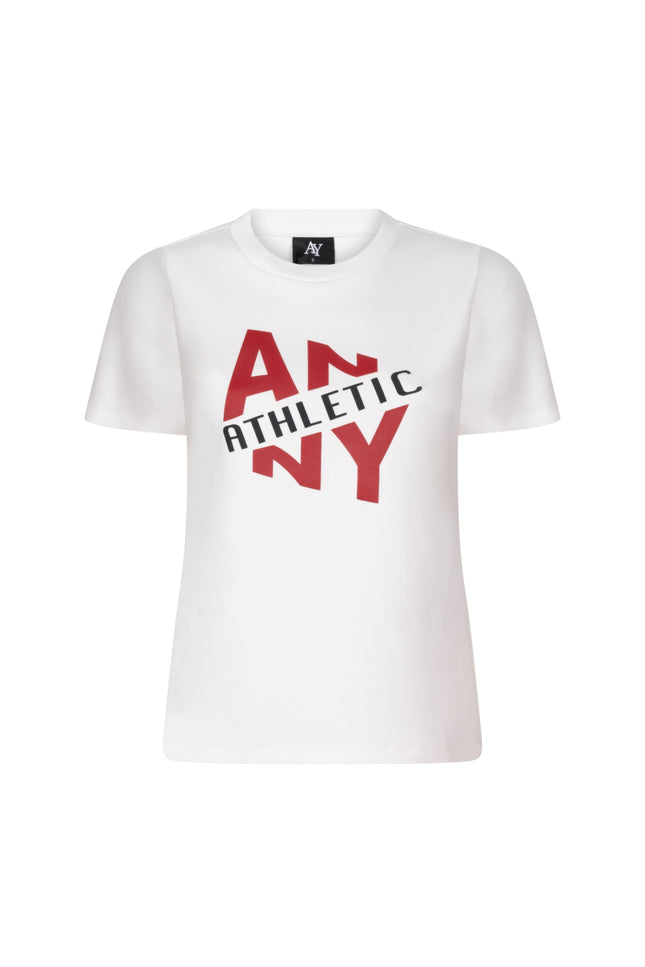 T-Shirt Lou Offwhite Red Black A26